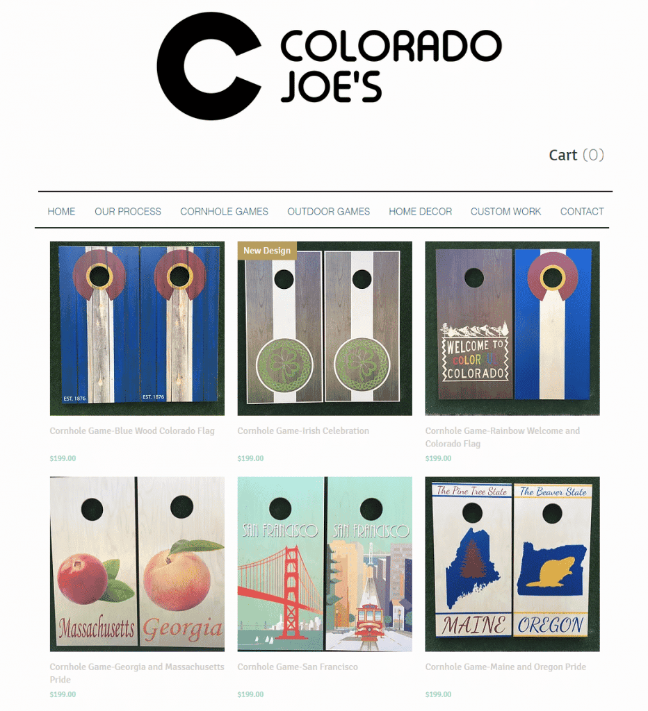 Flag Cornhole Games Colorado Joes