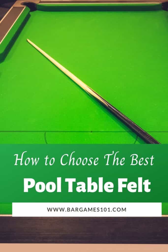 best pool table felt 