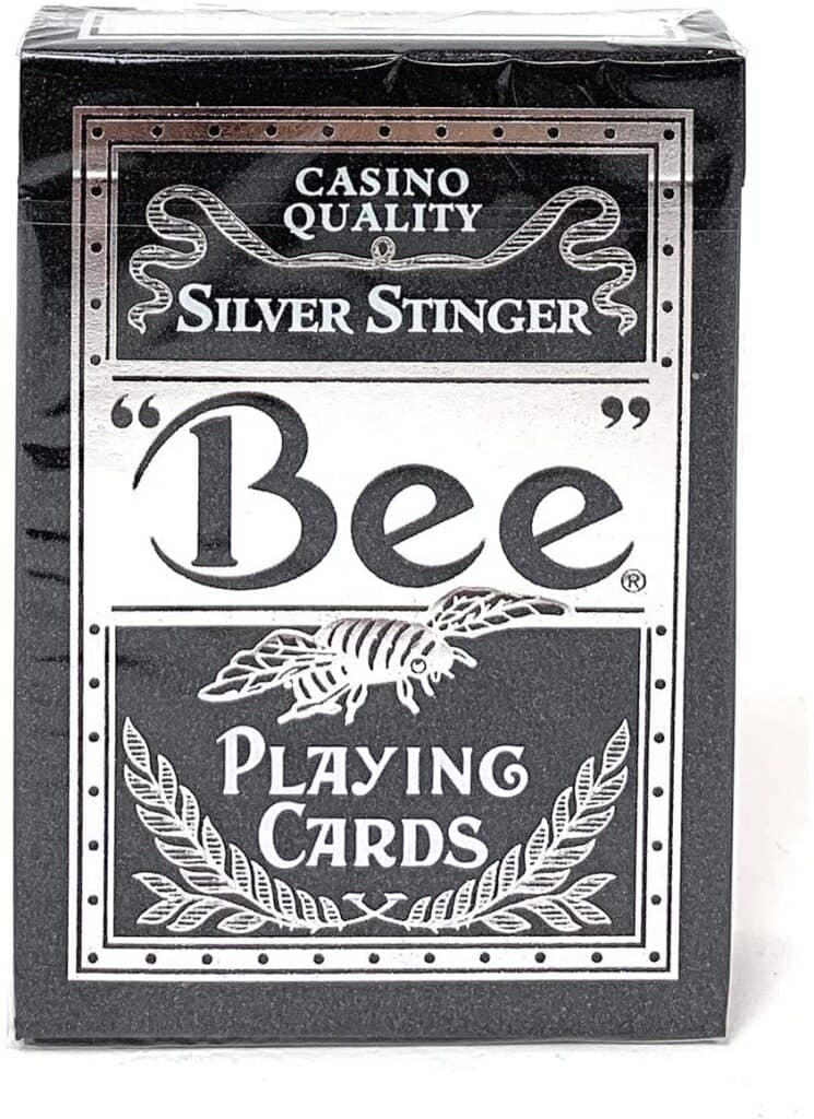 Bee Silver Stinger Playing Cards