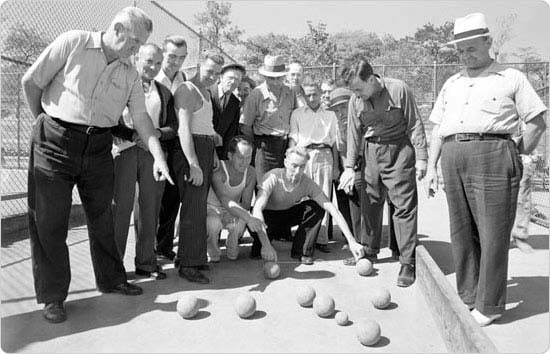 NYC park bocce