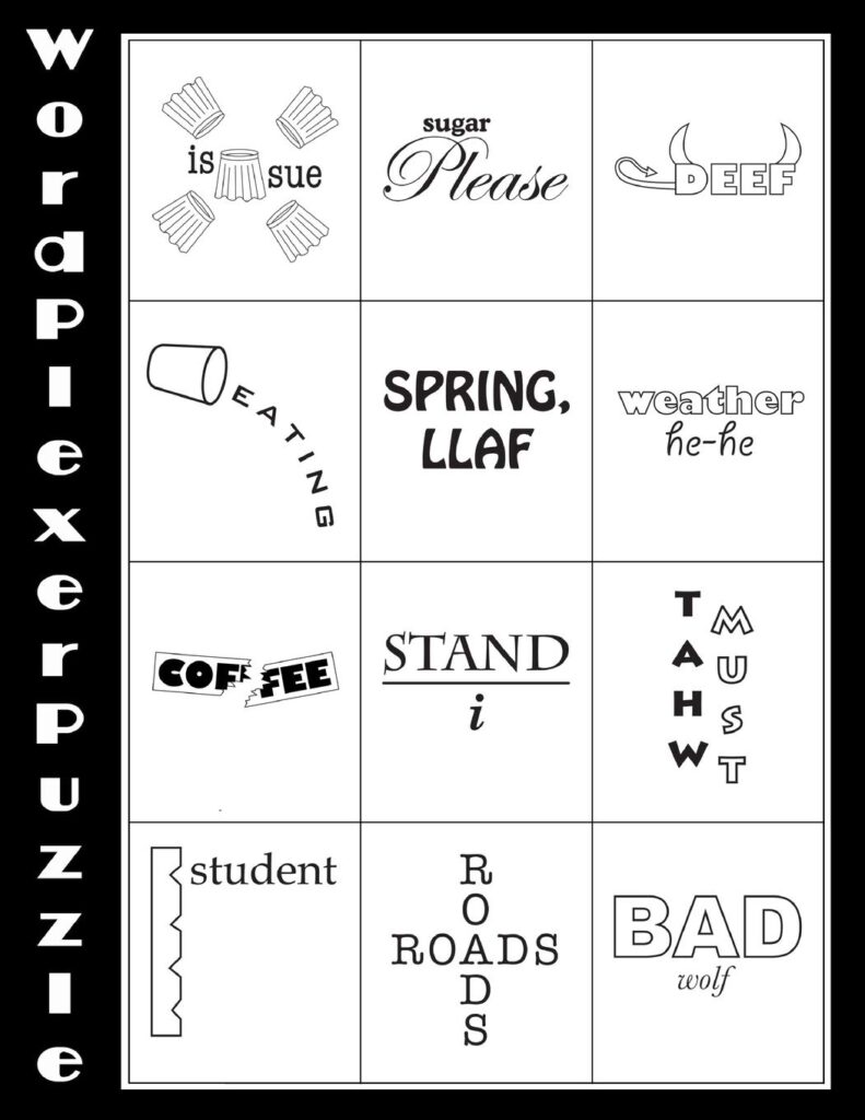 Types Of Word Puzzles