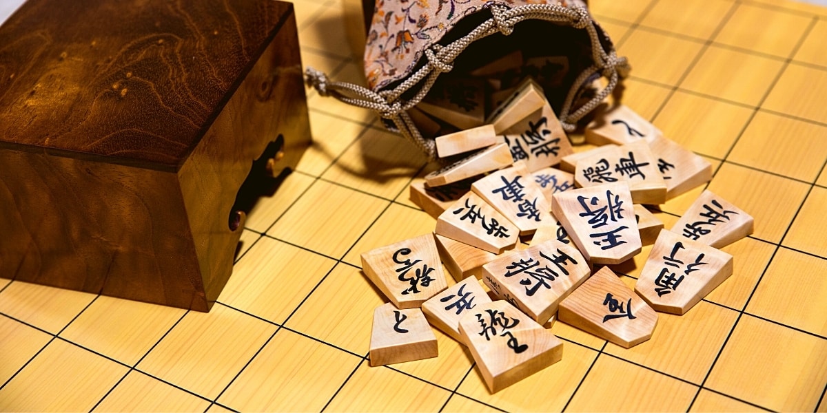 Japanese Chess Travel Games for Kids and Adults Japanese Shogi Board Game Set with Drawer