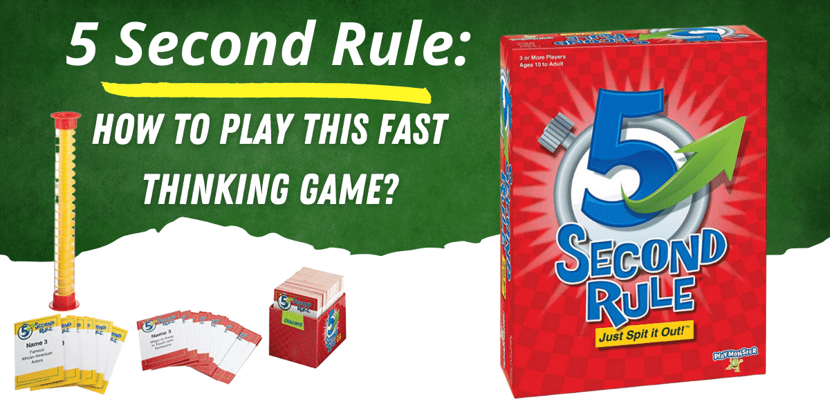 5 Second Rule How To Play This Fast Thinking Game Bar Games 101